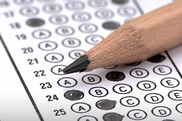 taking a test taking a test